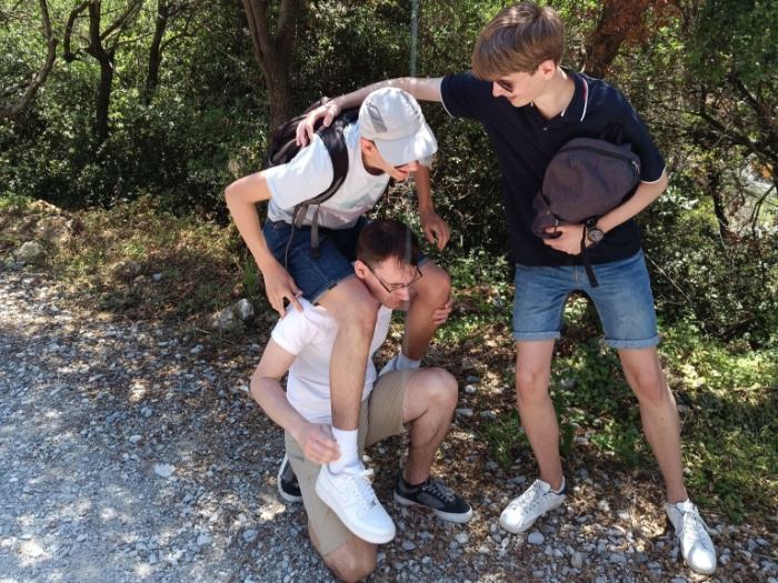 Ferenczy Márk Gáborral és Andrissal