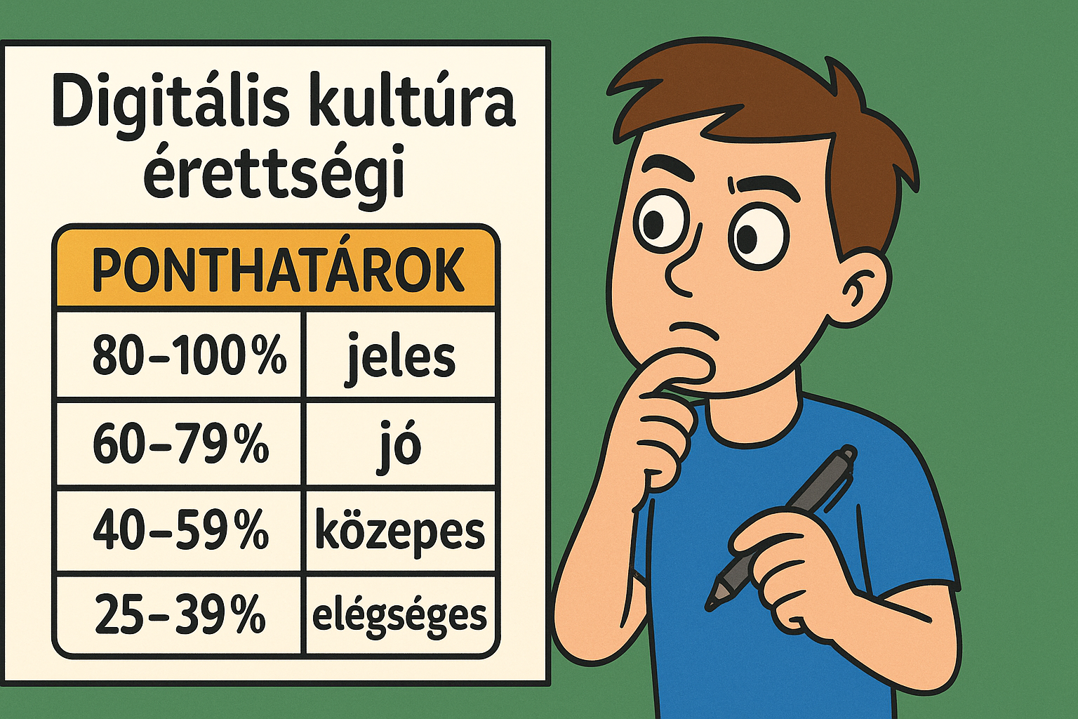 Digitális kultúra érettségi ponthatárok borítókép